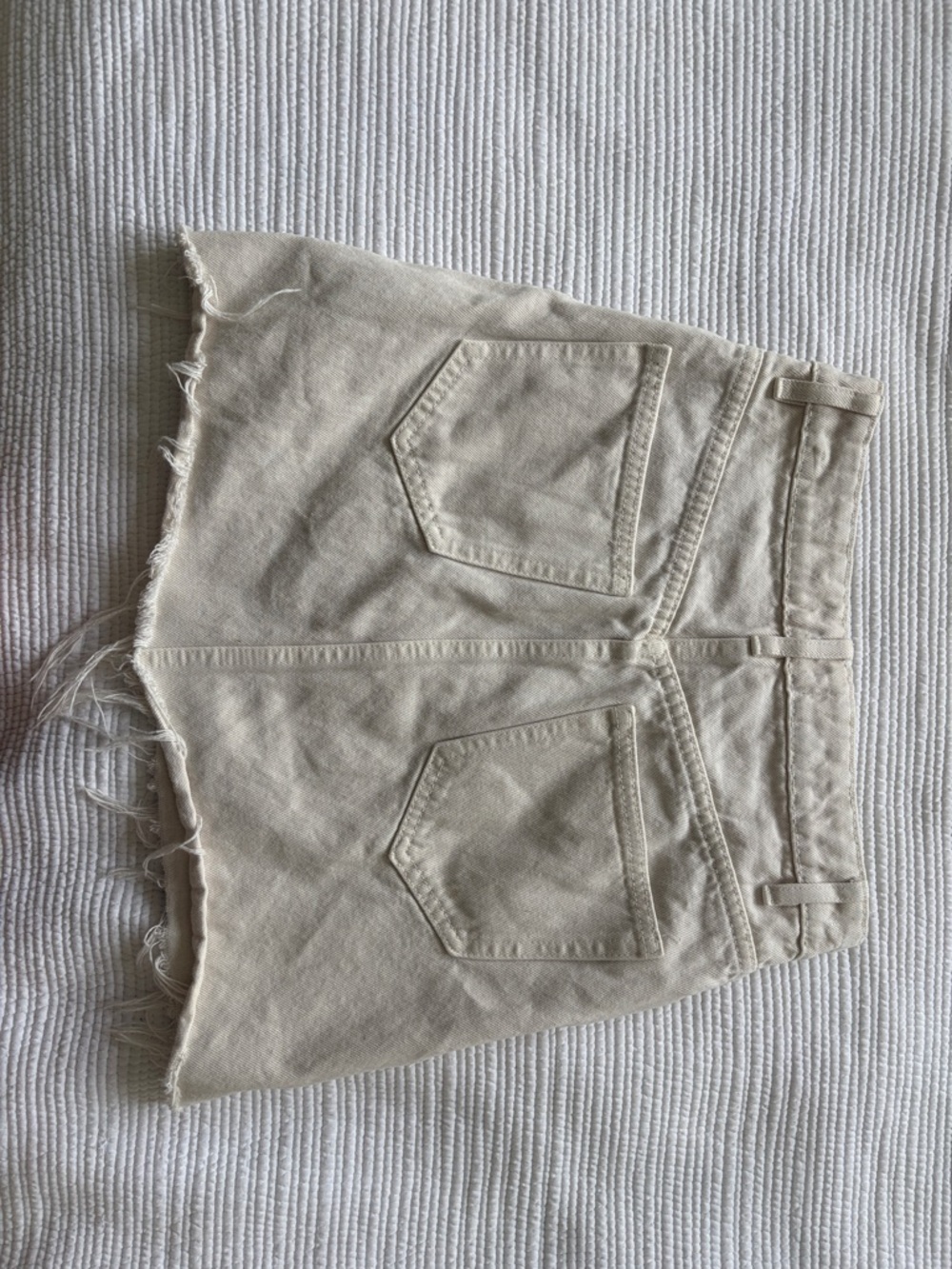 Zara Cream High-Low Button-Front Skirt - Picture 2 of 4
